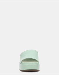 Vionic - Trista Flatform Slide - Menta Patent