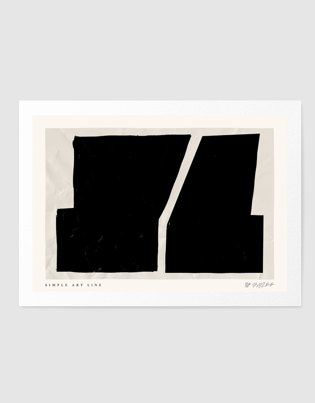 Olive et Oriel - Simple Artline No33 by Treechild Art Print