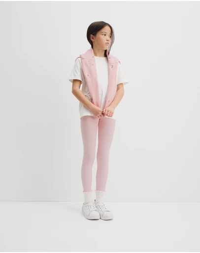 Country Road - Organically Grown Cotton Blend Solid Rib Legging