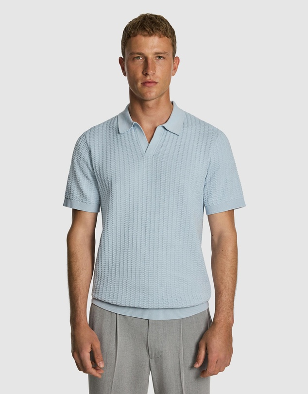 yd. - Salford Knitted Polo Shirt