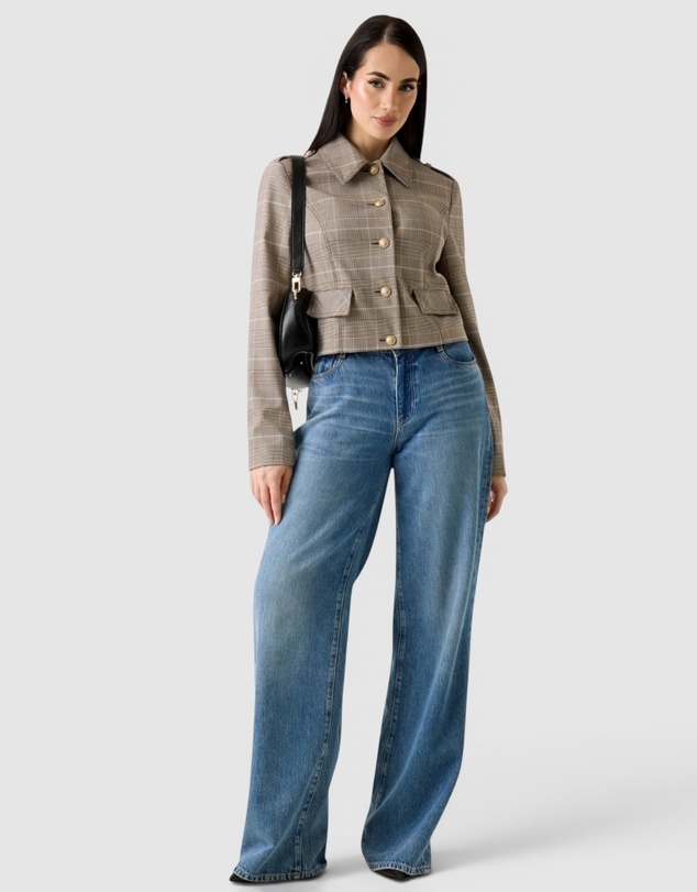 GUESS - Geraldine Checked Jacket