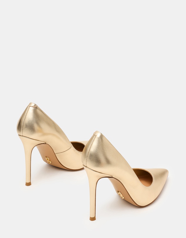 Steve Madden - Evelyn Gold Leather Heels