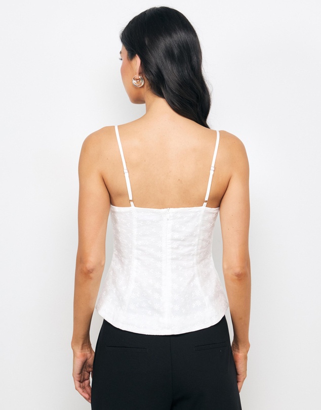 AERE - Tansy Embroidered Cami Top