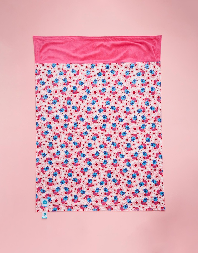 itti bitti - Travel Blanket - Hanako with Fuschia