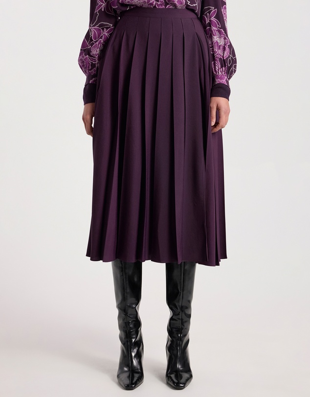 David Lawrence - Effie Pleat Midi Skirt
