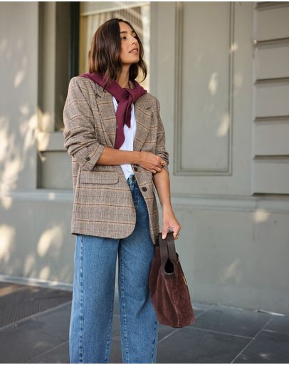 BROWN CHECK