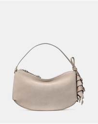Kate Spade - Loop Suede Shoulder Bag With Floral Strap