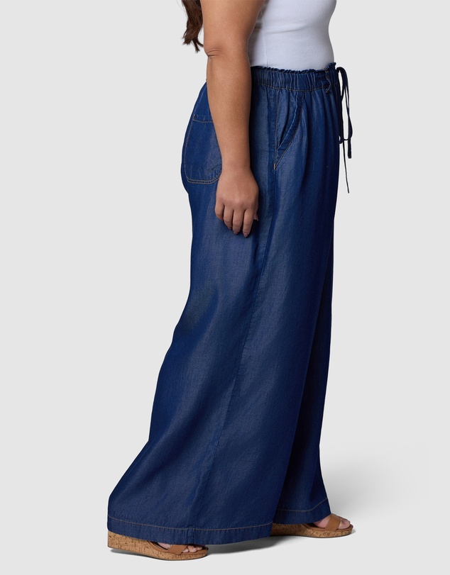 Indigo Tonic - Blake Chambray Wide Leg Pants