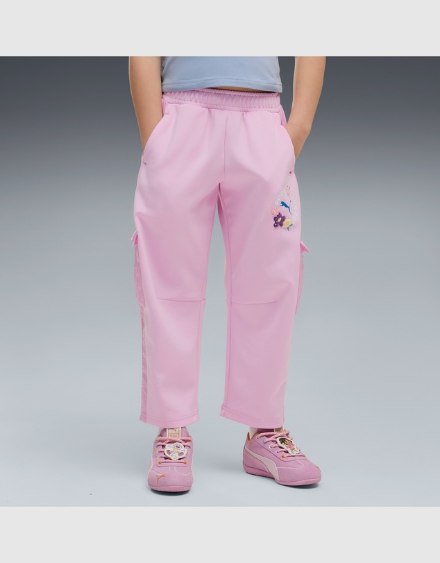 Puma - x DORA THE EXPLORER T7 Relaxed Barrel Pants - Girls