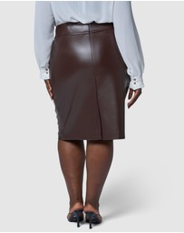 Something 4 Olivia - Aurelia Pu Midi Skirt
