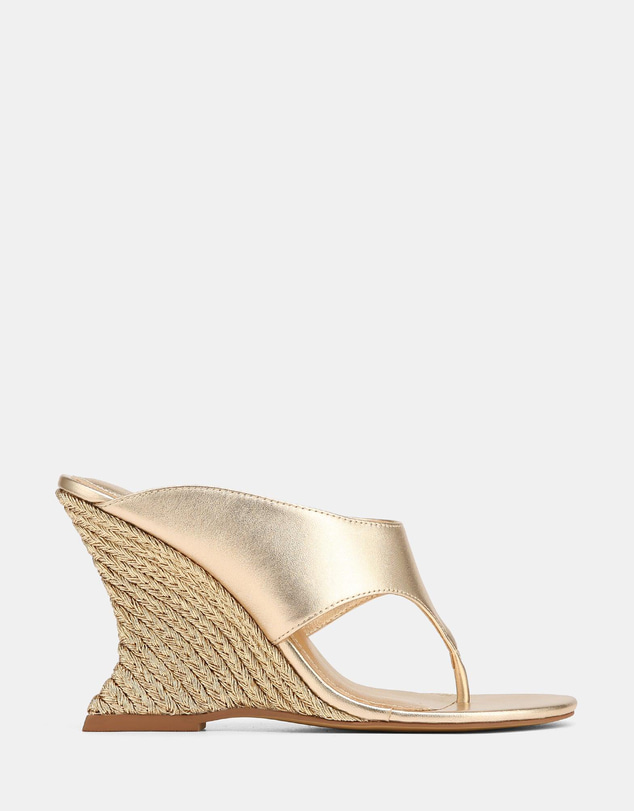 Wittner - Violet Wedges Champagne Leather