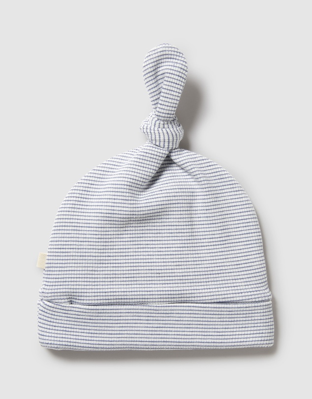 Wilson & Frenchy - Organic Stripe Rib Knot Hat - Babies