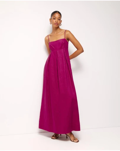 AERE - Aniya Linen Maxi Dress