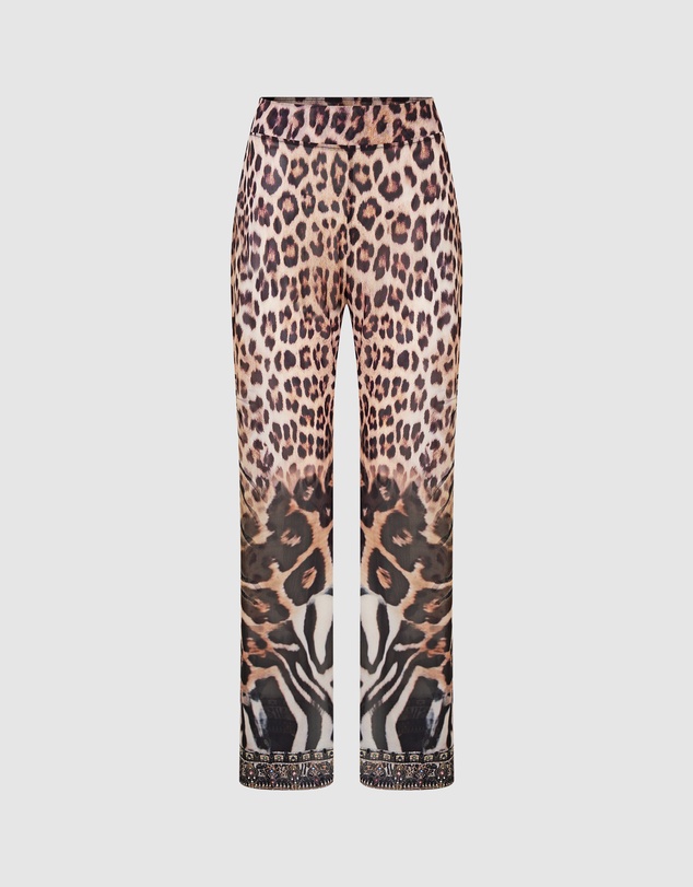 Camilla - Mesh Straight Leg Beach Pants