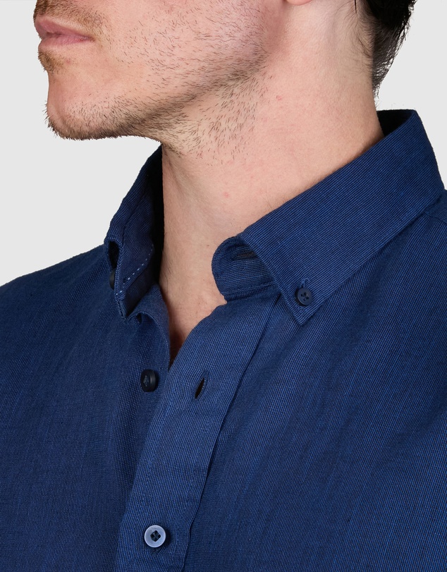Abelard - Two-Tone Linen Classic Fit Shirt