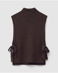 & Other Stories - Wool Bib Collar Top