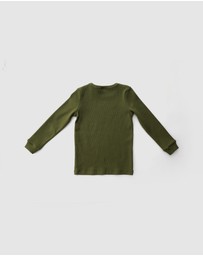 WITH LOVE FOR KIDS - Basics Thick Ribbed Long Sleeve Top - Kids