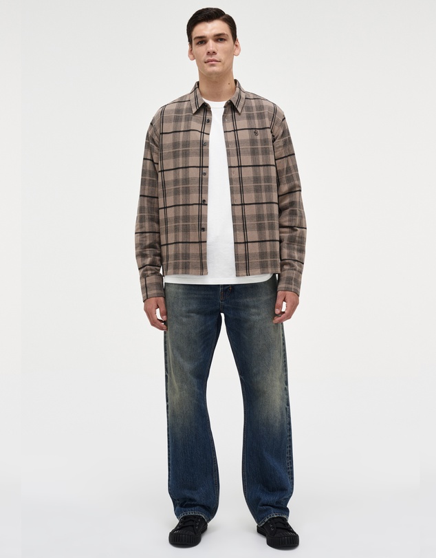 Neuw - Regular Fit Linen Plaid Shirt