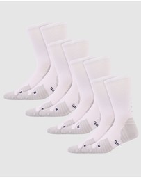 Pussyfoot - 4 Pack Sport Running Crew Socks – Compression & Coolmax