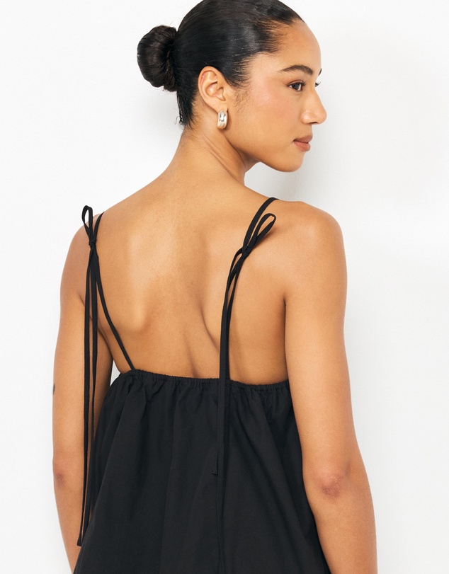 AERE - Zara Ruched Poplin Top