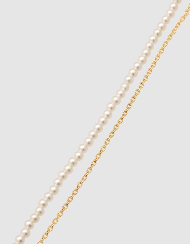 Elli Jewelry - Necklace Set Pearl 925 Sterling Silver Gold-Plated