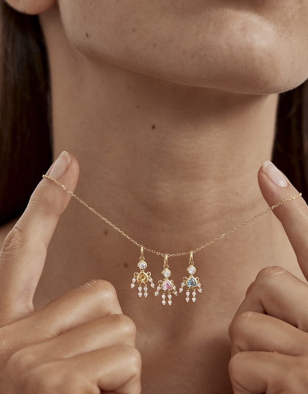 By Charlotte - Tiny Dancer Pendant - Citrine