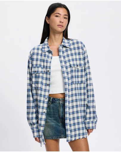 ONE TEASPOON - Lunar Flannel Shirt - ICONIC EXCLUSIVE