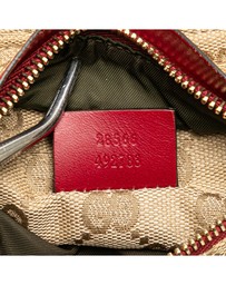 Pre-Loved by Azura Reborn - Pre-Loved GG Canvas Web Double Pocket Belt Bag