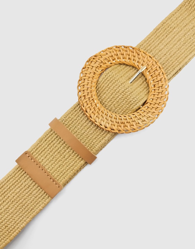 Miz Casa and Co - Round Rattan Plain Woven Belt