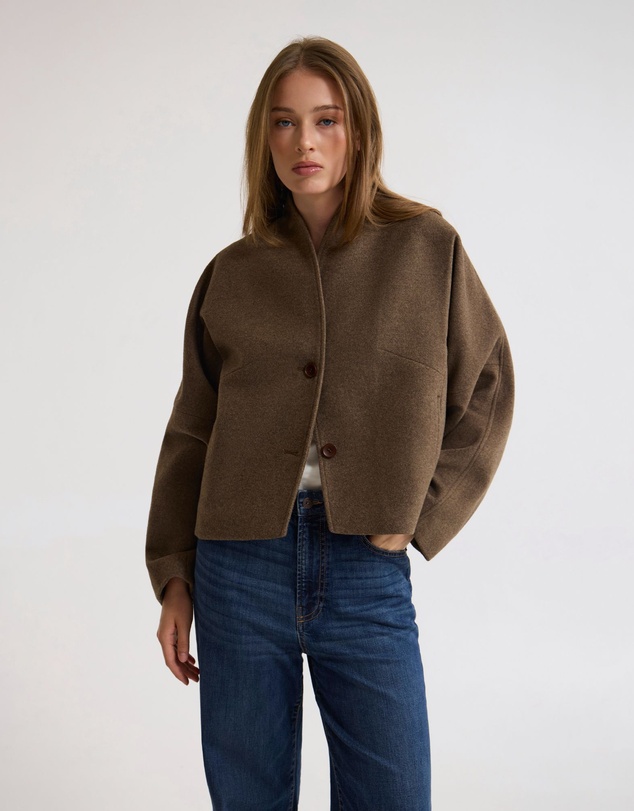 Oxford - Asher Wool Blend Cocoon Jacket