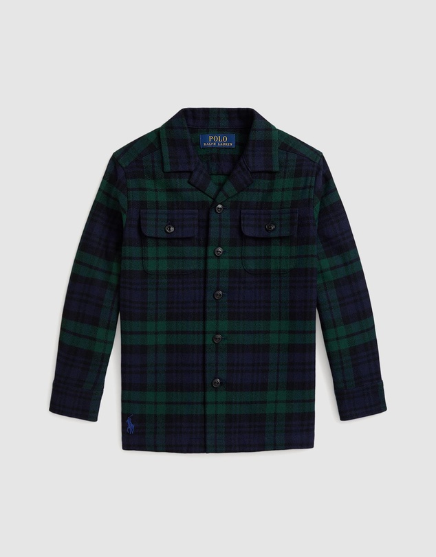 Polo Ralph Lauren - Plaid Cotton Flannel Camp Shirt - Teens