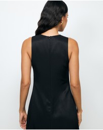 AERE - Soma U-Neckline Midi Dress
