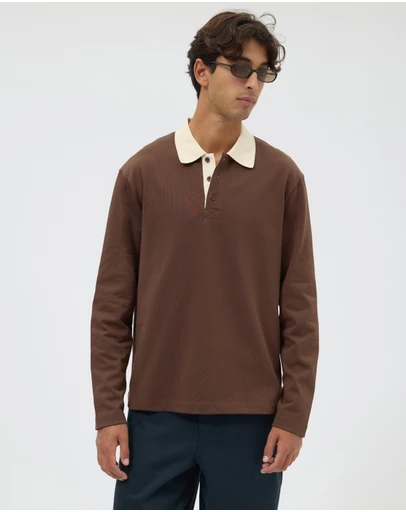 AERE - Classic Contrast Rugby Polo