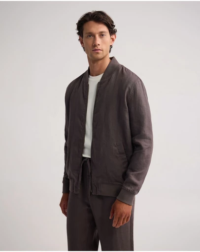 Oxford - Henry French Linen Bomber Jacket