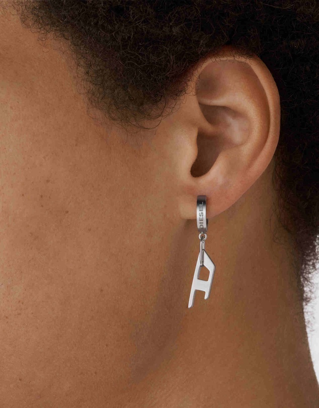 Diesel - Steel Silver-Tone Earring
