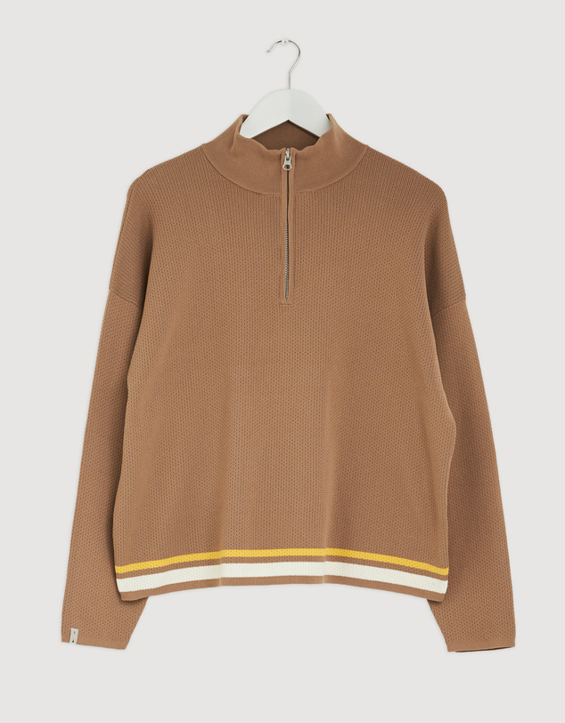 Revibe - Repaired The Upside Veneto Carter Knit Zip Top - AU 8