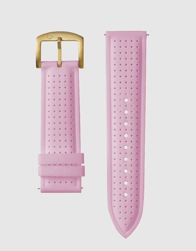 Maxum - Raglan Band Pink Silicone Strap Gold Buckle