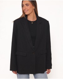 Petal & Pup - Rhodes Oversized Blazer - Black