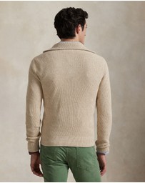 Polo Ralph Lauren - Waffle Wool-Cotton Quarter-Zip Sweater