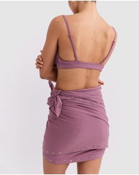 Pinky & Kamal - Eyelet Wrap Skirt