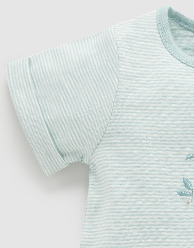 Purebaby - Australiana Short Growsuit- Babies
