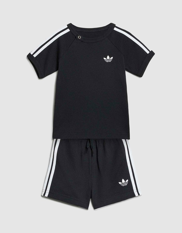 adidas Originals - 3 Stripe Short Tee Set - Babies-Kids
