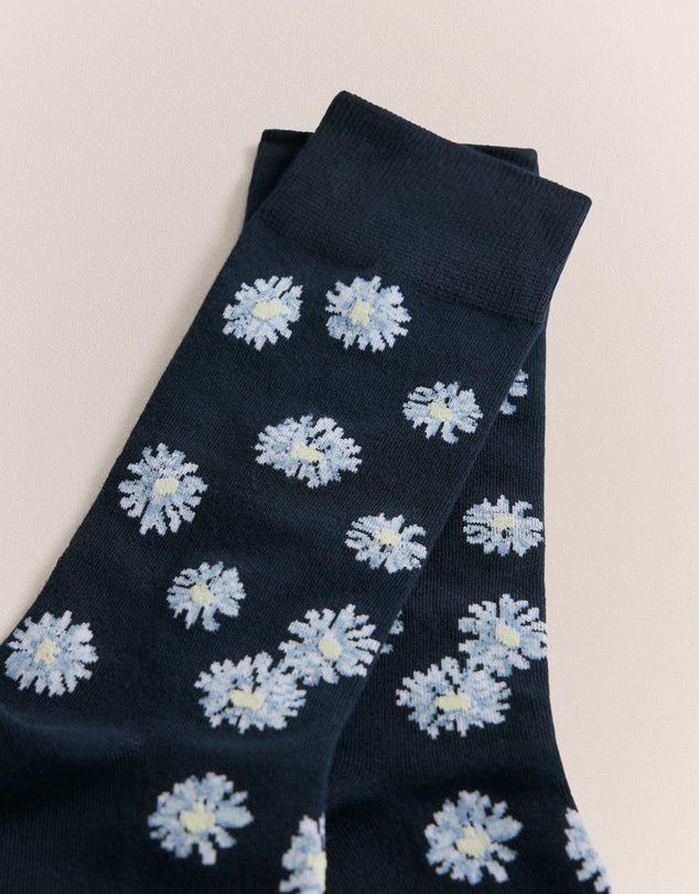 Trenery - Daisy Crew Sock in Night Sky
