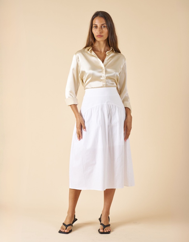 CAMIXA - Mare Cotton Midi Skirt