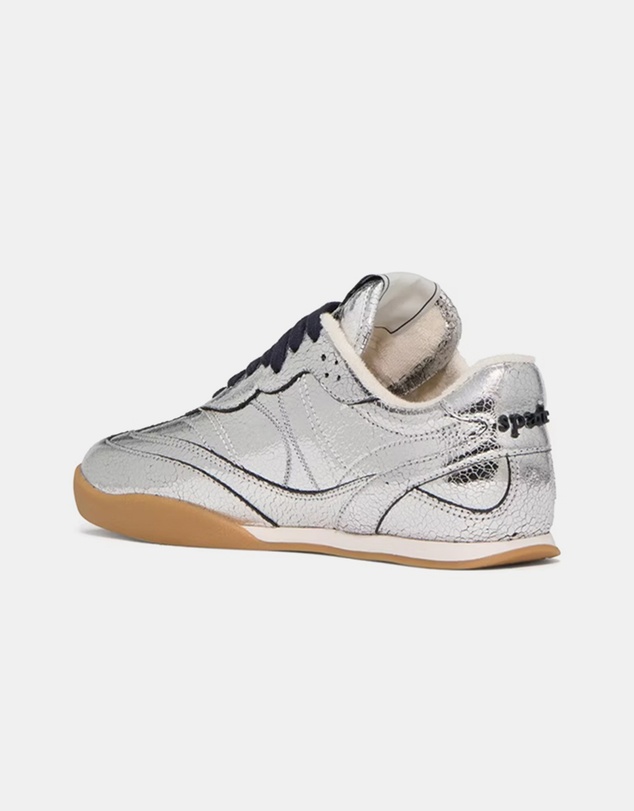 Kate Spade - KS Drift Metallic Crackled Leather Sneakers