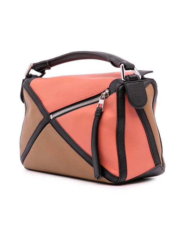 Pre-Loved by Azura Reborn - Pre-Loved Small Calfskin Graphic Puzzle Satchel