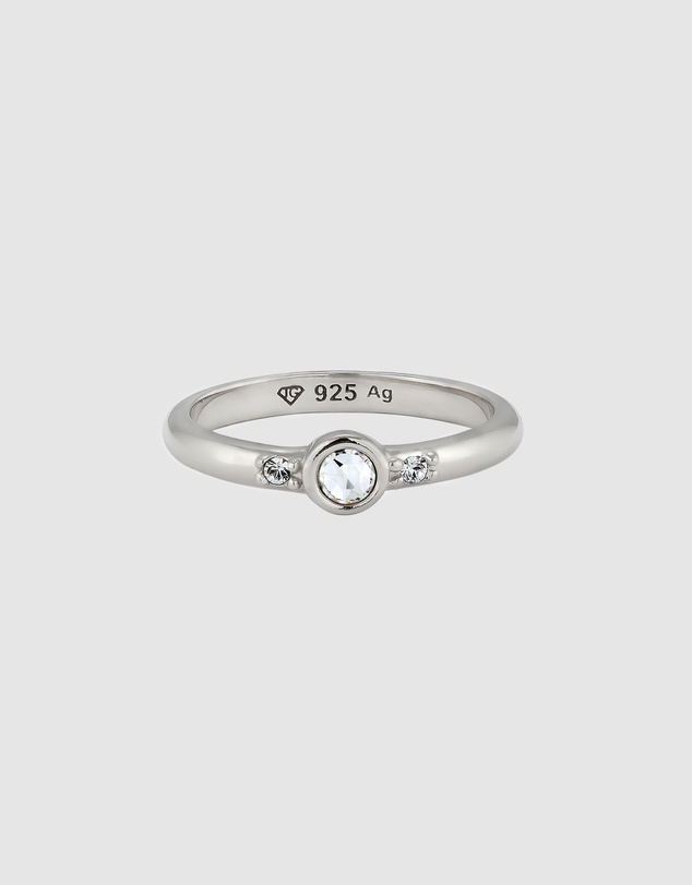 Elli Jewelry - Crystal Band Ring in 925 Silver