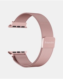 Friendie - Stainless Steel Woven Mesh Loop Band - The Melbourne - Apple Watch Compatible
