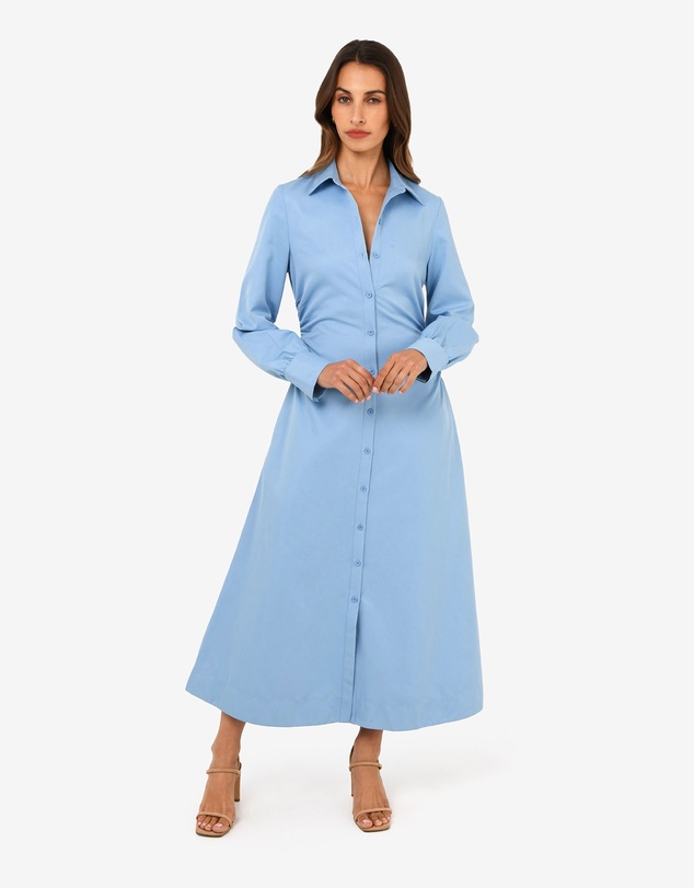 Forcast - Lune Ruched Shirt Dress
