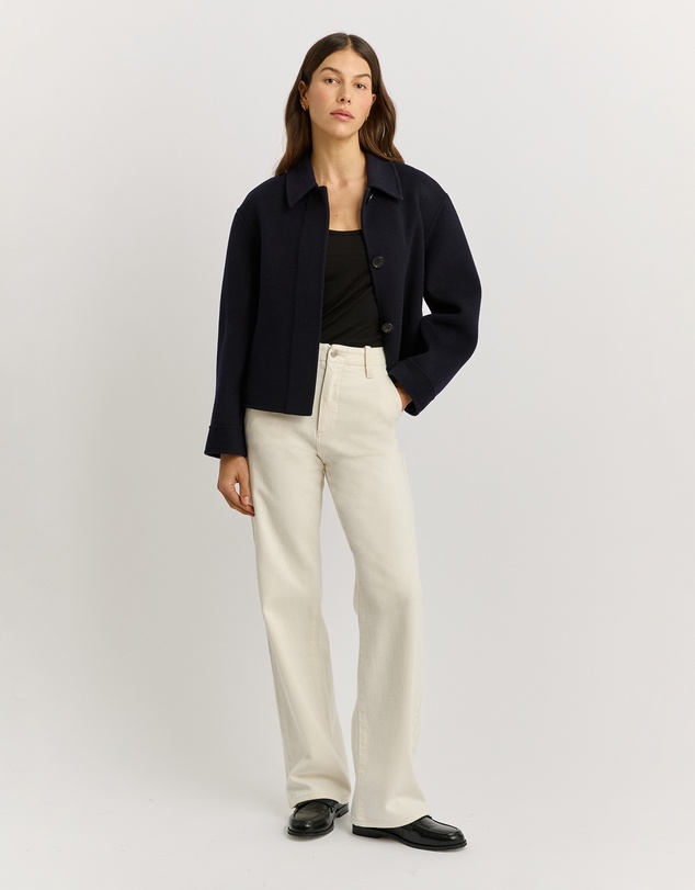 Toorallie - Button Front Wool Jacket